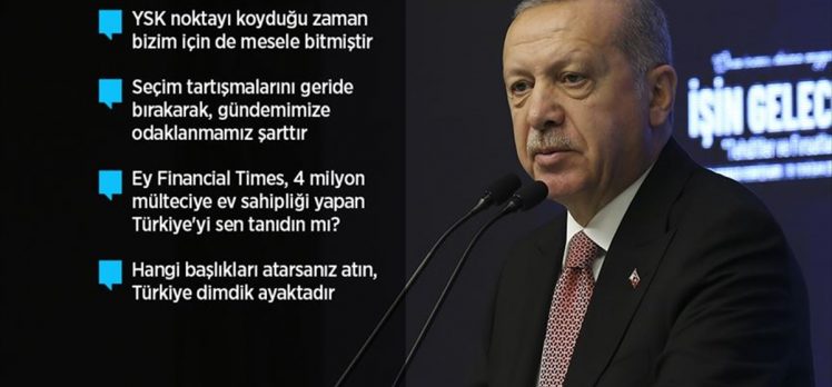 Cumhurbaşkanı Erdoğan: Zulümlere tribünden seyirci olmayız