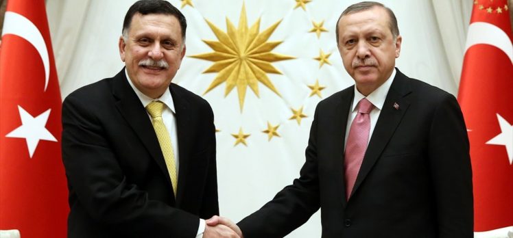 Cumhurbaşkanı Erdoğan, es-Serrac ile görüştü