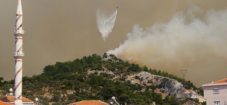 İzmir’deki orman yangını Menderes ve Seferihisar ilçelerine sıçradı