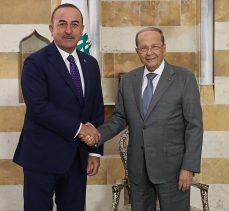 Çavuşoğlu Lübnan Cumhurbaşkanı ile bölgesel konuları görüştü