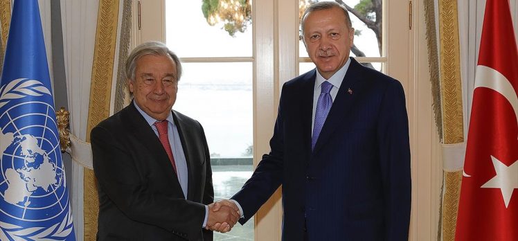 Cumhurbaşkanı Erdoğan BM Genel Sekreteri Guterres’i kabul etti