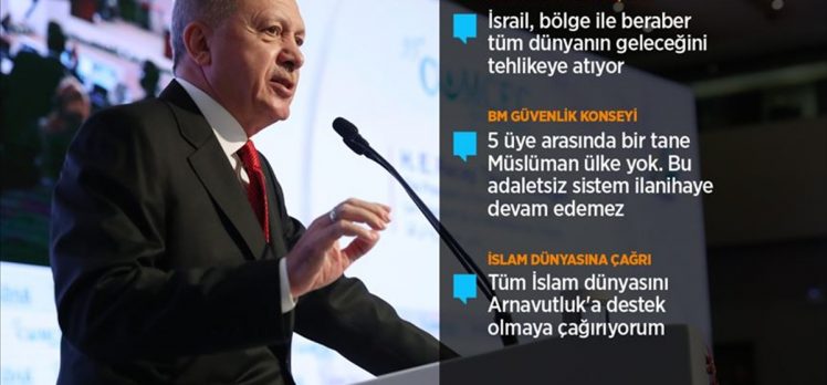 Erdoğan: Demokrasiyi kimseye bırakmayanlar Müslümanlar taciz edilirken üç maymunu oynuyor