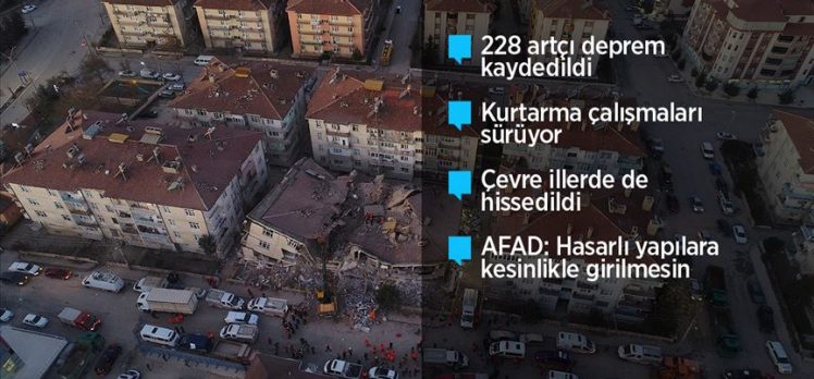 AFAD: Depremde ölenlerin sayısı 20’ye yükseldi, yaralı sayısı 1015