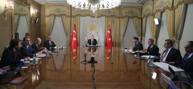 Cumhurbaşkanı Erdoğan, Macron, Merkel ve Johnson’la görüşme gerçekleştirdi