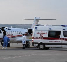 Ambulans uçak koronavirüs şüphesi bulunan genç kız için havalandı