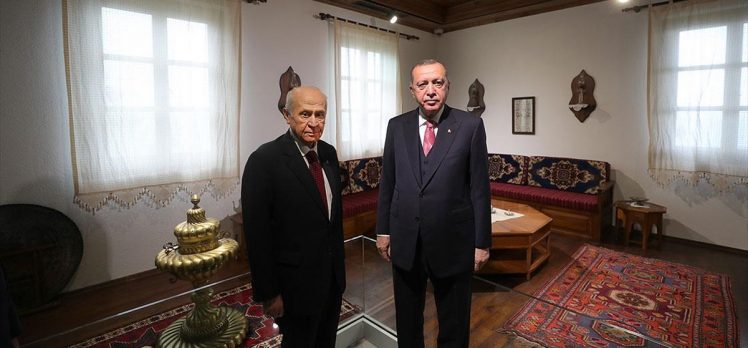 Cumhurbaşkanı Erdoğan ve MHP Genel Başkanı Bahçeli Demokrasi ve Özgürlükler Adası’nı gezdi