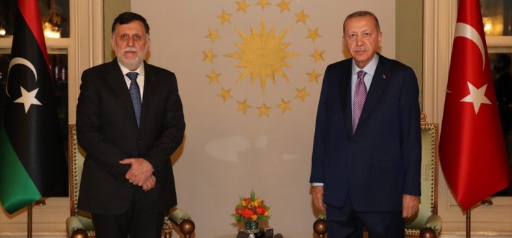 Cumhurbaşkanı Erdoğan’ın, Libya Başbakanı Serrac’ı kabulü başladı