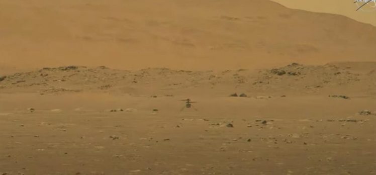 NASA, Mars’a Perseverance göreviyle gönderdiği mini helikopter Ingenuity’yi uçurdu