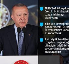 Cumhurbaşkanı Erdoğan Türksat 5A Uydusu’nu hizmete aldı