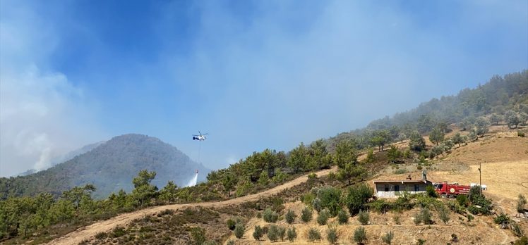 Antalya’nın Gazipaşa ilçesindeki orman yangınına müdahale ediliyor