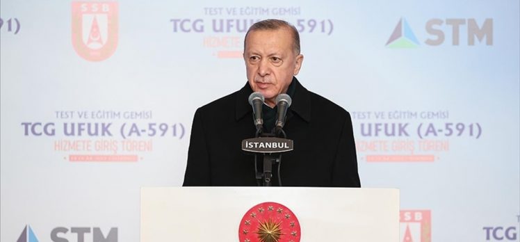 Cumhurbaşkanı Erdoğan: Hava savunma muhribimiz TF-2000’in ihalesine yakında çıkıyoruz