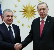 Cumhurbaşkanı Erdoğan, Özbekistan Cumhurbaşkanı Mirziyoyev ile telefonda görüştü