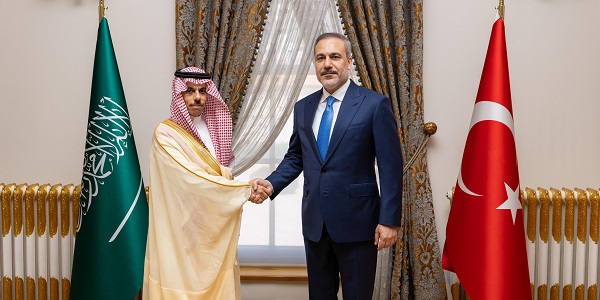 Dış İşleri Bakanı Fidan, Suudi Arabistan Dışişleri Bakanını Ağırladı
