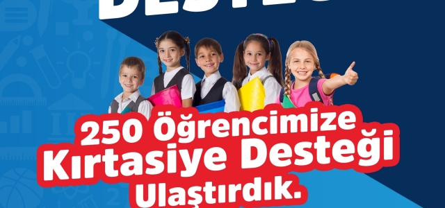 Kastamonu Belediyesi’nden 250 öğrenciye kırtasiye desteği