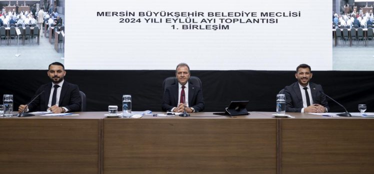 Mersin Büyükşehir Belediye Meclisi’nin Eylül Ayı Olağan Toplantısı’nın 1. Birleşimi Gerçekleşti