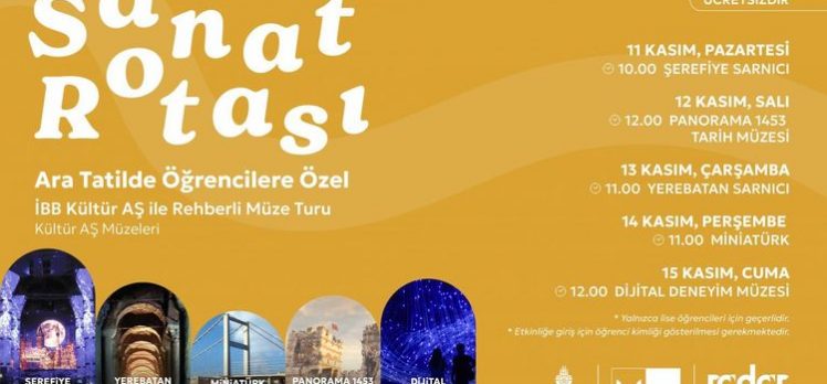 Ara Tatilde Öğrencilere Özel Sanat Rotası