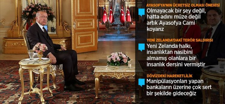 Cumhurbaşkanı Erdoğan’dan Ayasofya açıklaması