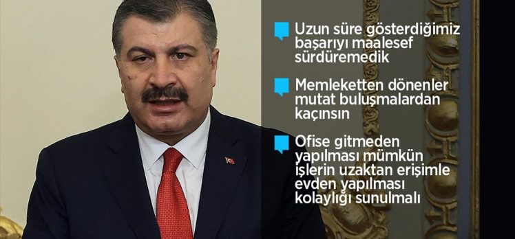 Bakan Koca: Gelinen nokta daha kuralcı ve disiplinli olmamızı zorunlu kılmakta