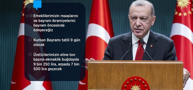 Cumhurbaşkanı Erdoğan: Asgari ücret tespit komisyonumuz çalışmalarına başlıyor