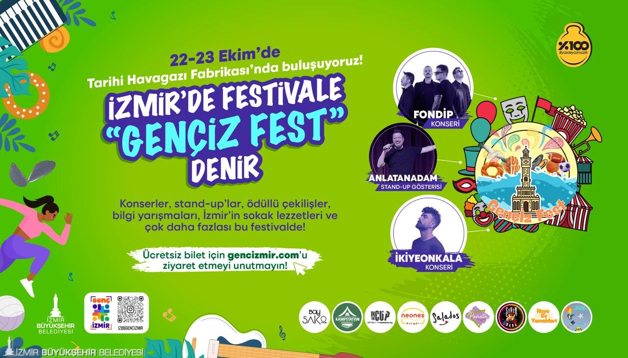 İzmir’de gençlik ve yaratıcılık rüzgarı estirecek Gençİz Fest başlıyor